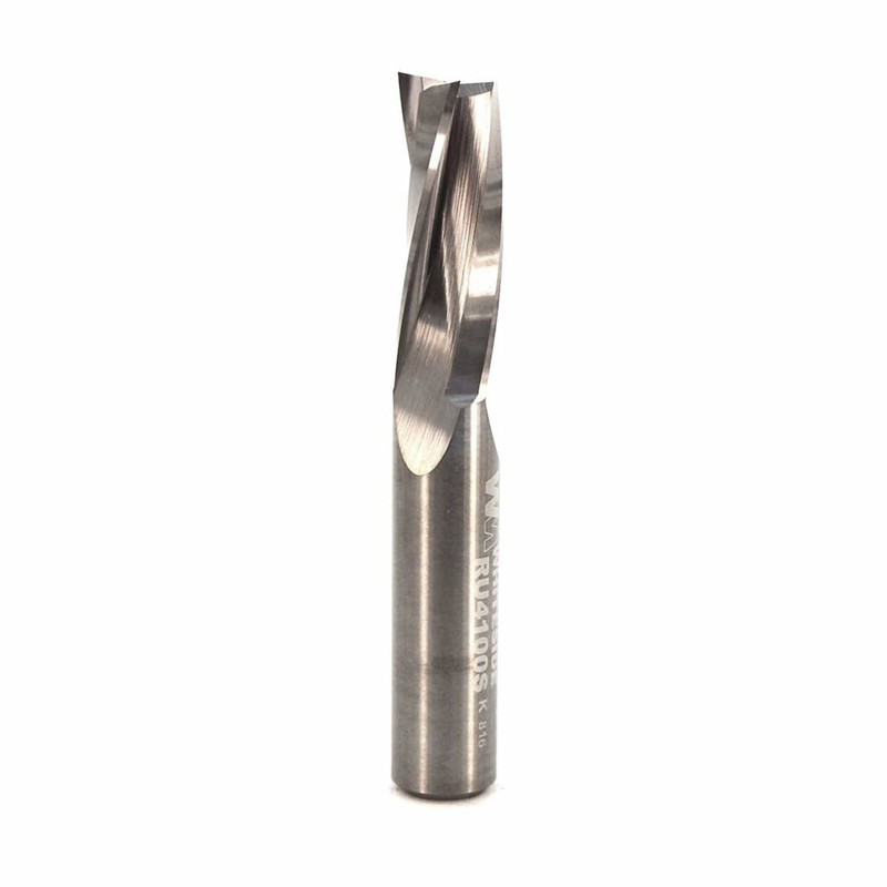Triple Flute Slow Spiral Router Bit - 3/8" SH 3/8" CD 1" CL 2-1/2" OL - Types:Upcut Spiral Bit